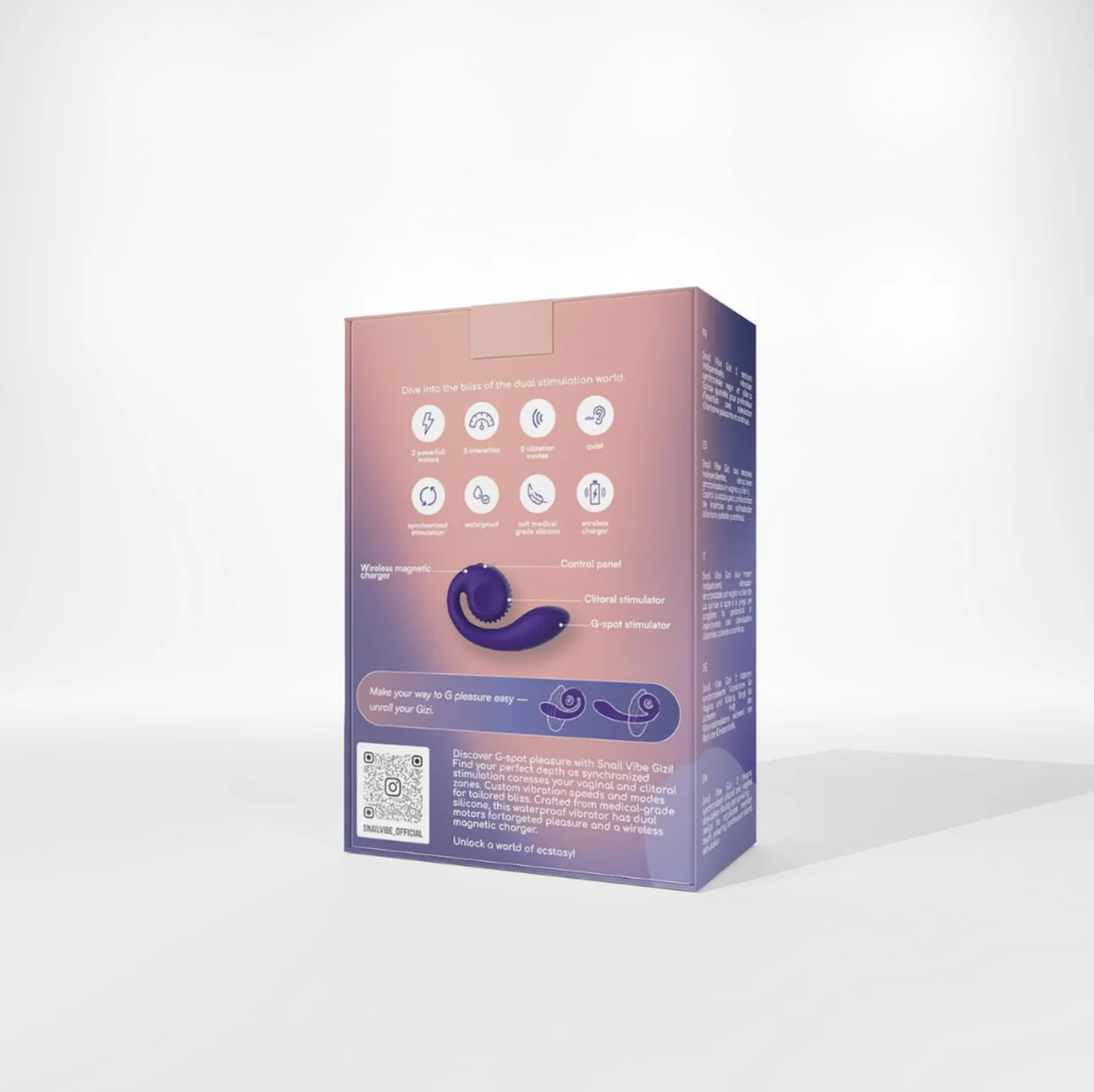 Snail Vibe Gizi Vibrator, Purple - Image 4