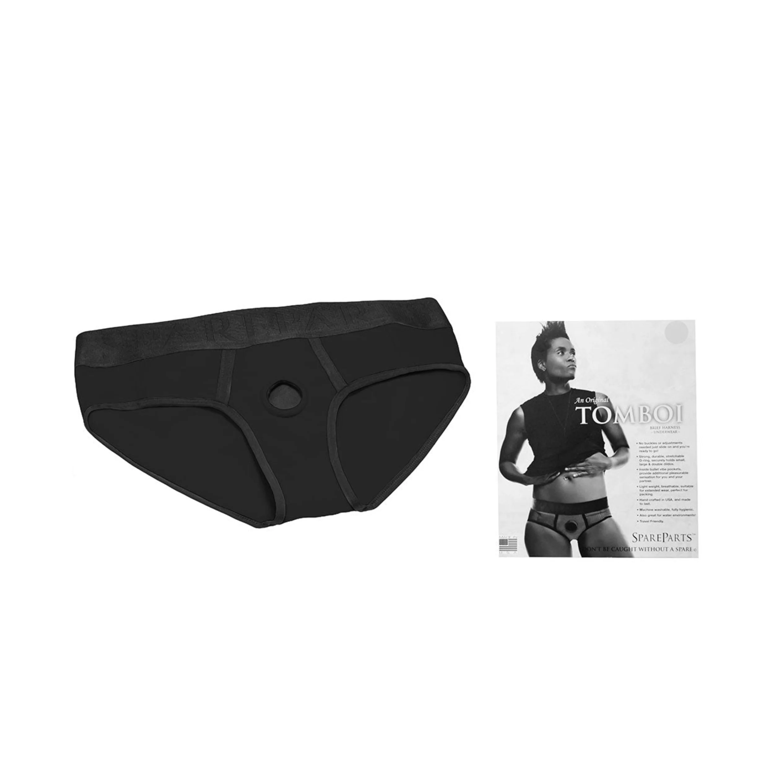 SpareParts Tomboi Harness Black/Black - 5X - Image 6
