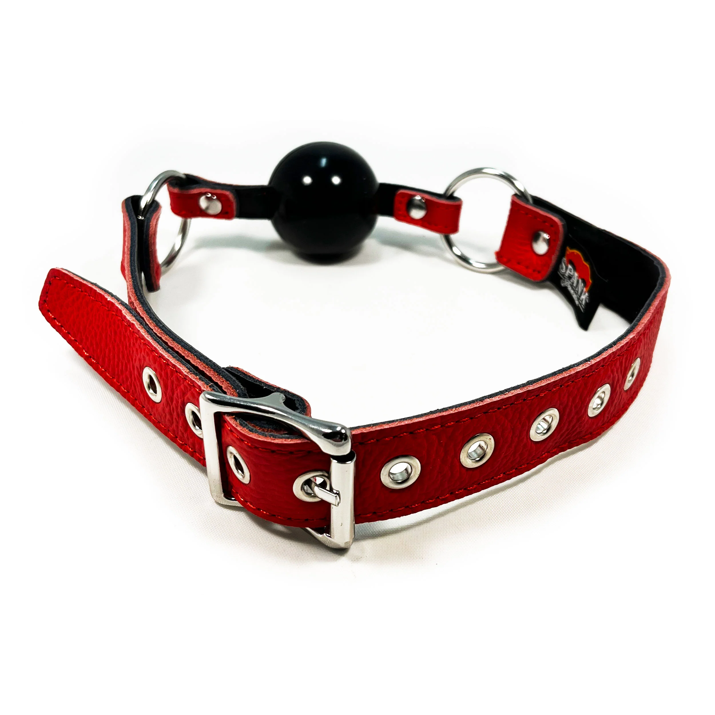 Spank Provocateur Red Leather Ball Gag - Image 2