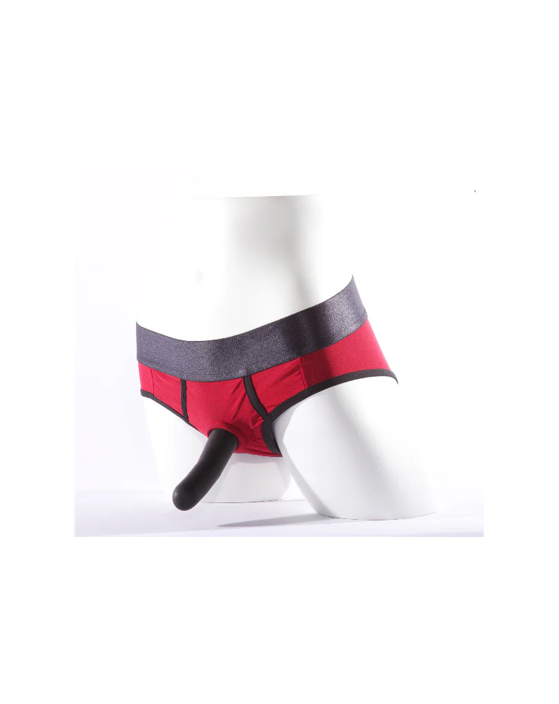 SpareParts Tomboi Harness Red/Black - Large - Image 4