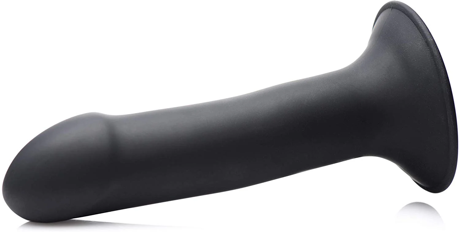 Squeezable Phallic Dildo - Black - Image 2