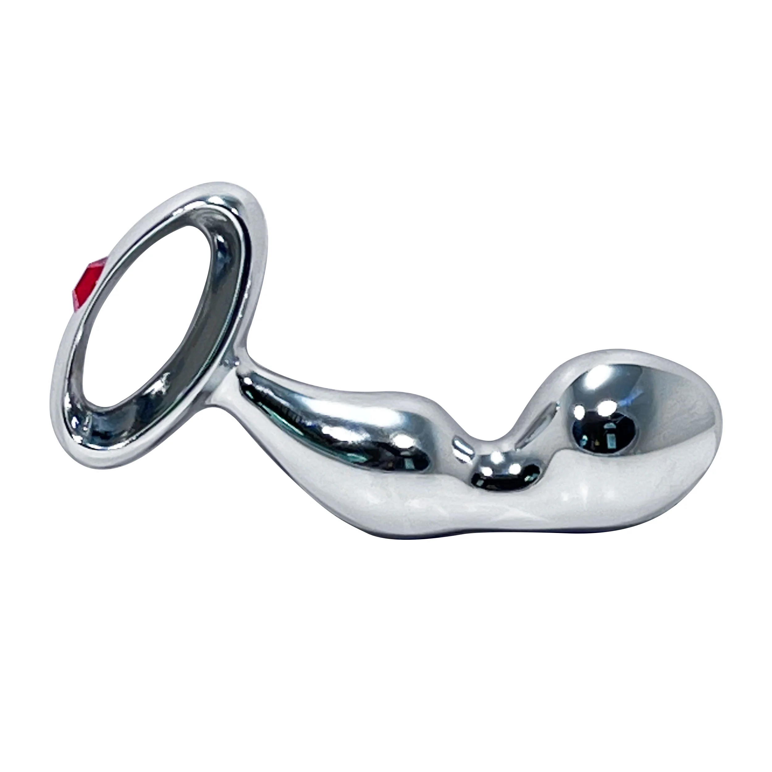 Stainless Steel Anal Plug with Jeweled Handle by Metal Pleasure Play