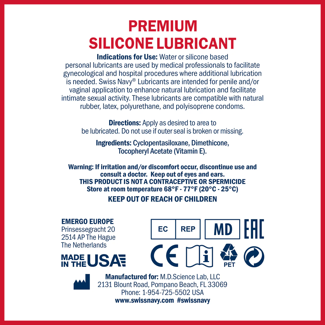 Swiss Navy Silicone Lube - 8 oz - Image 2