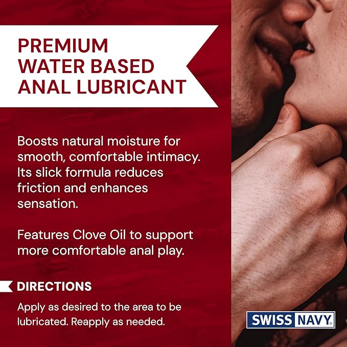 Swiss Navy Water-Based Anal Jelly with Clove Oil 2oz - Image 3