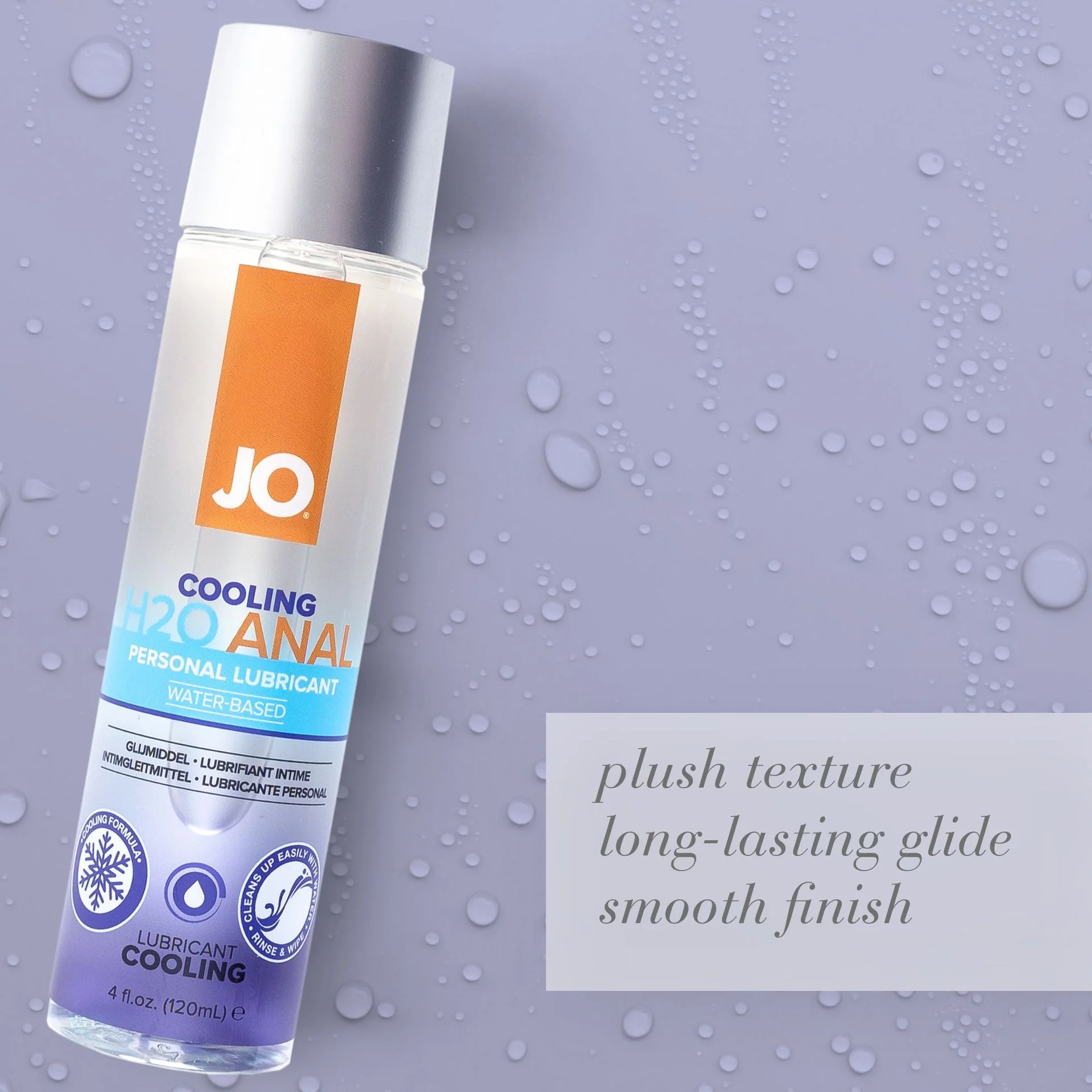 JO H2O Anal Cooling Lubricant - 4 oz - Image 3