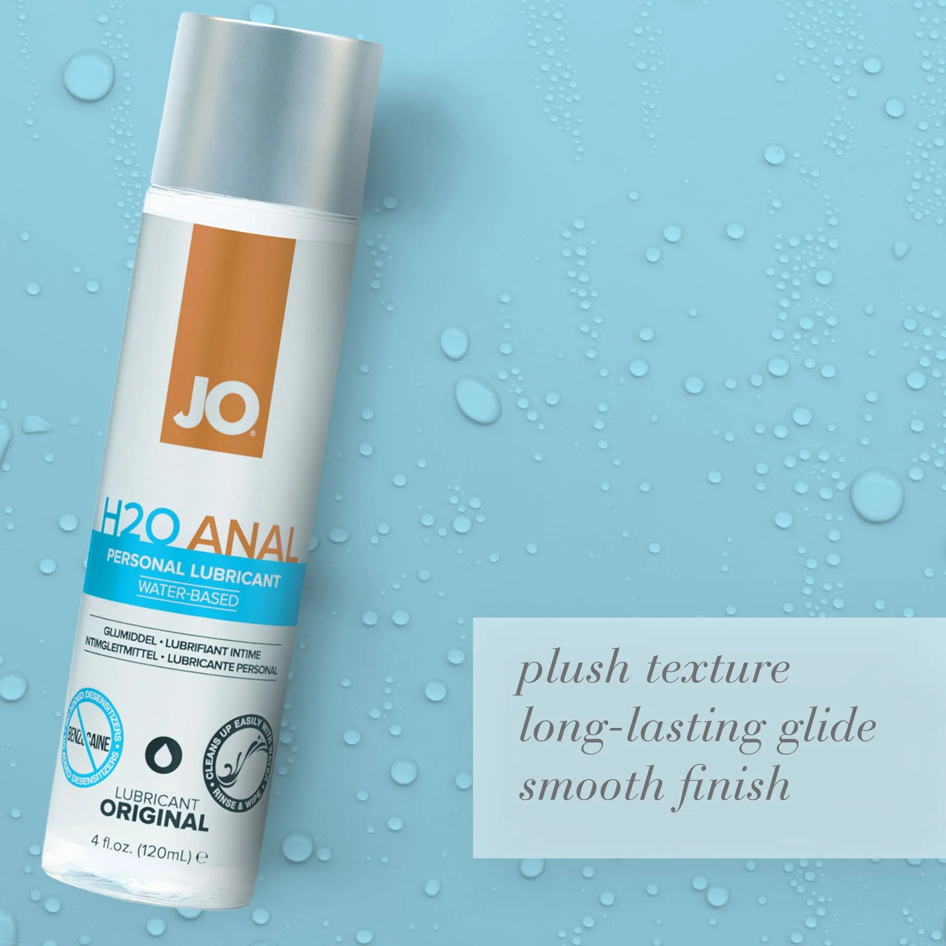 JO H2O Anal Original Lube - 4 oz - Image 3