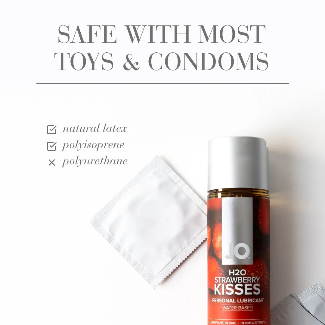 JO H2O Strawberry Kisses Flavored Lubricant - 4 oz - Image 4