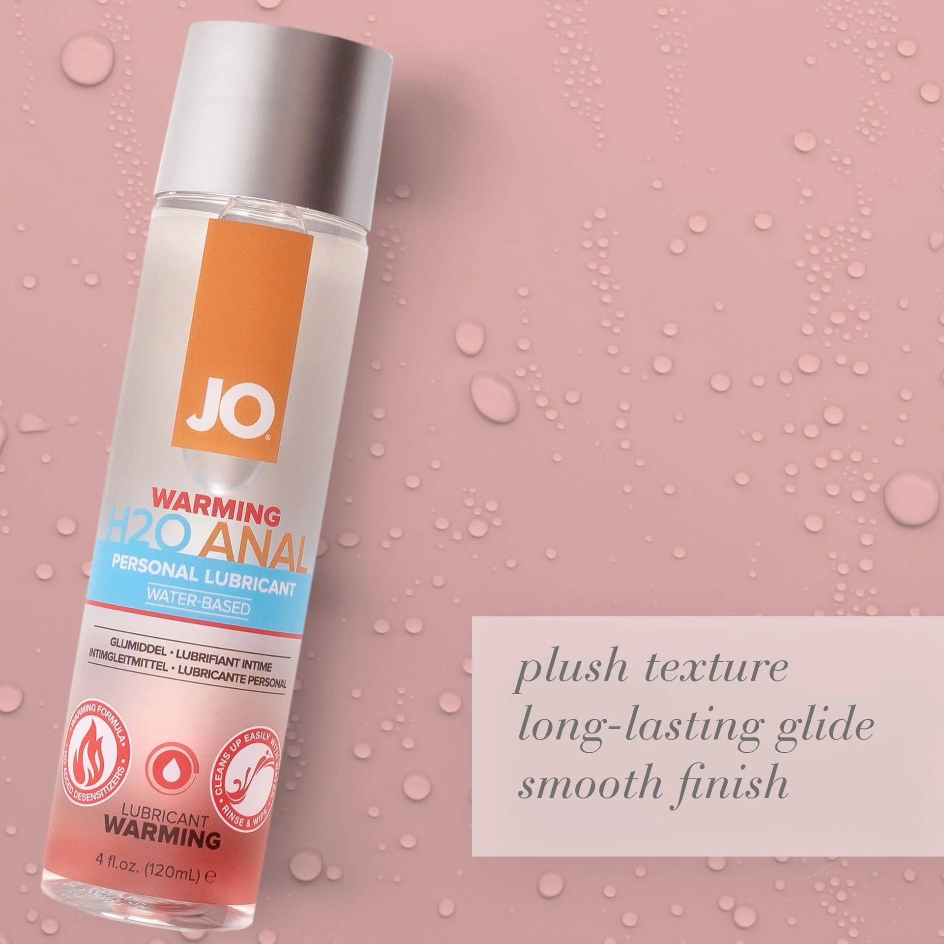 JO H2O Anal Warming Lubricant - 2 oz - Image 3