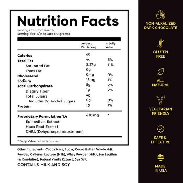 Tabs Sex Chocolate - Original Dark Chocolate Flavor - Image 10
