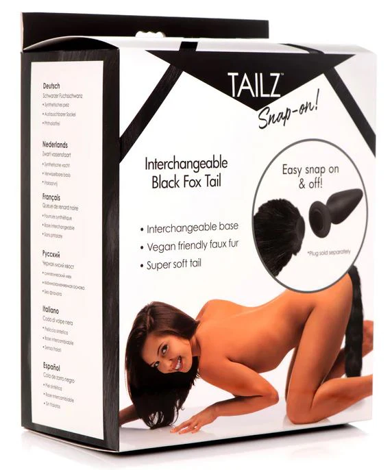Tailz Snap-on Interchangeable Black Fox Tail - Image 5
