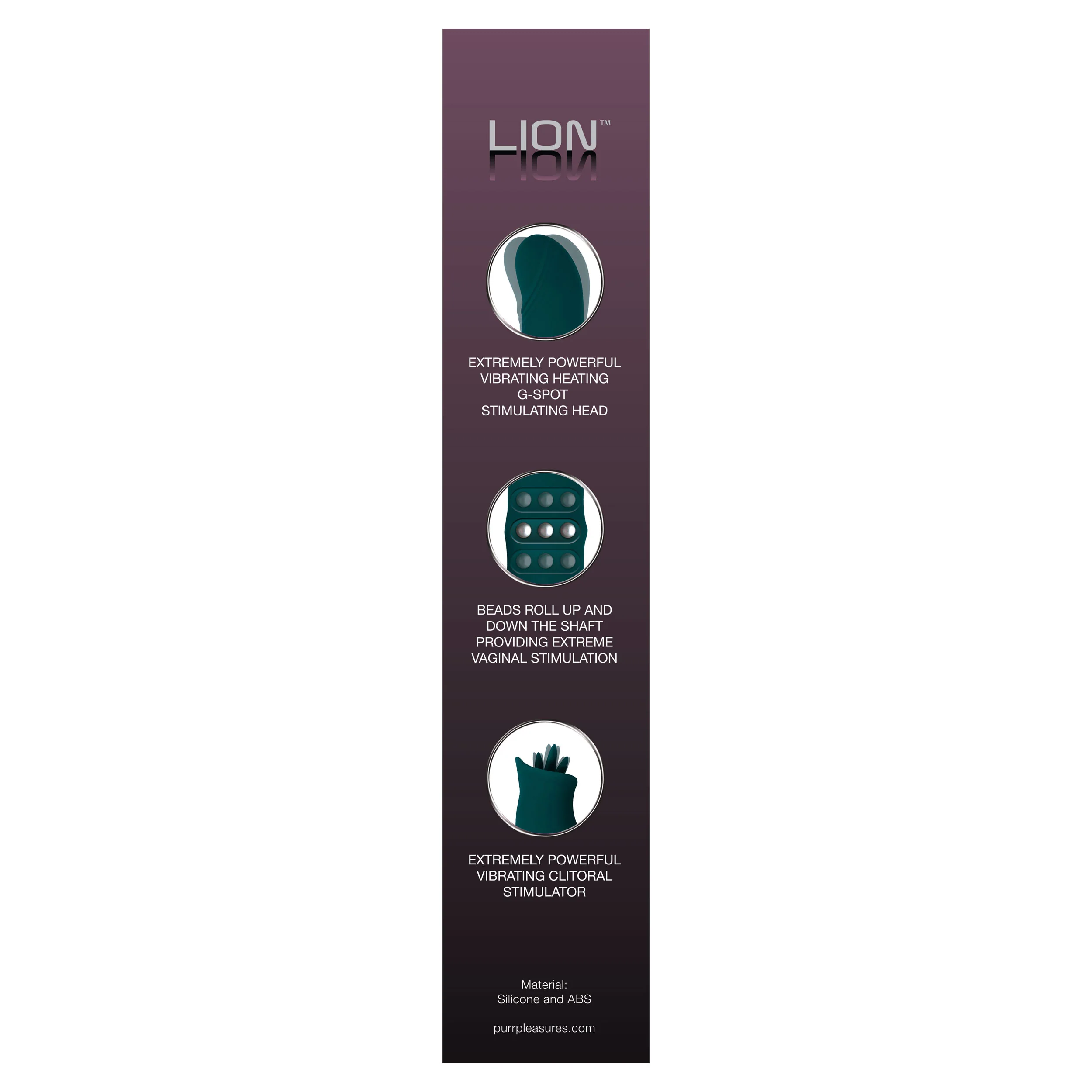 The Lion Flicking Clit Vibe with Heating G-Spot Tip - Image 6