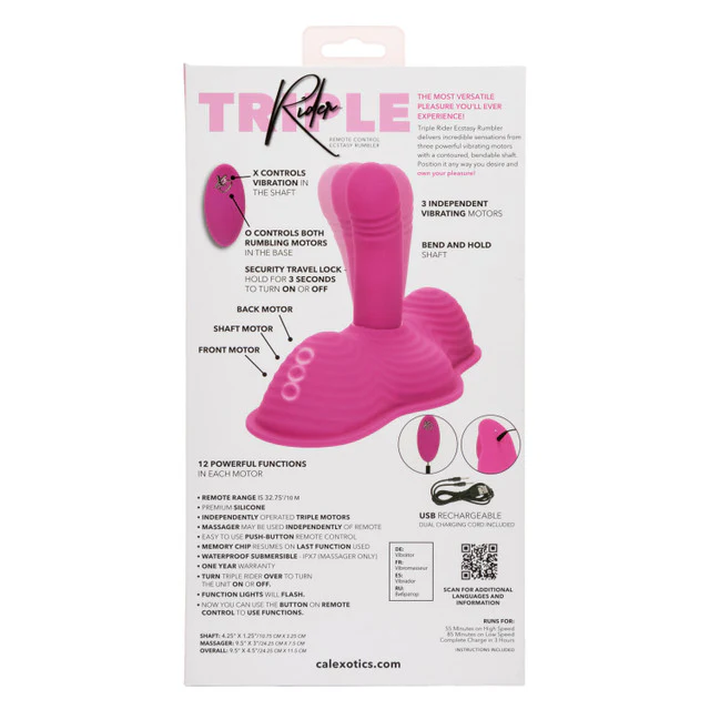 Triple Rider Remote Control Ecstasy Rumbler Grinder - Image 3