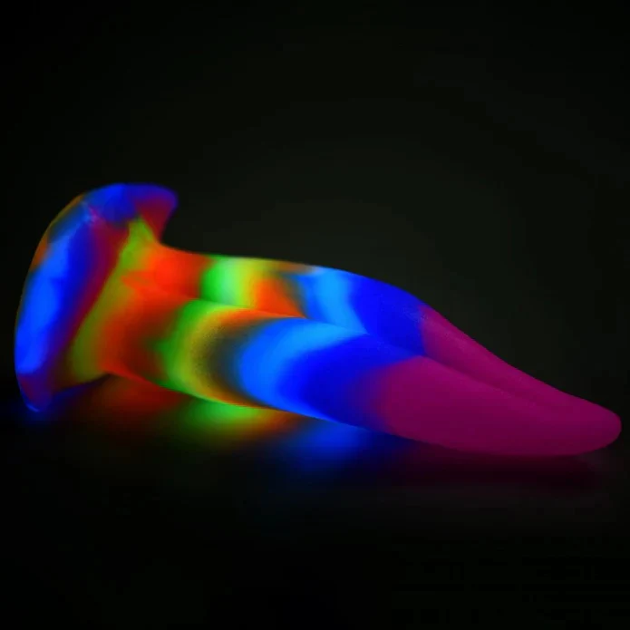 UNICORN KISS UNICORN TONGUE GLOW-IN-THE-DARK SILICONE DILDO - Image 4