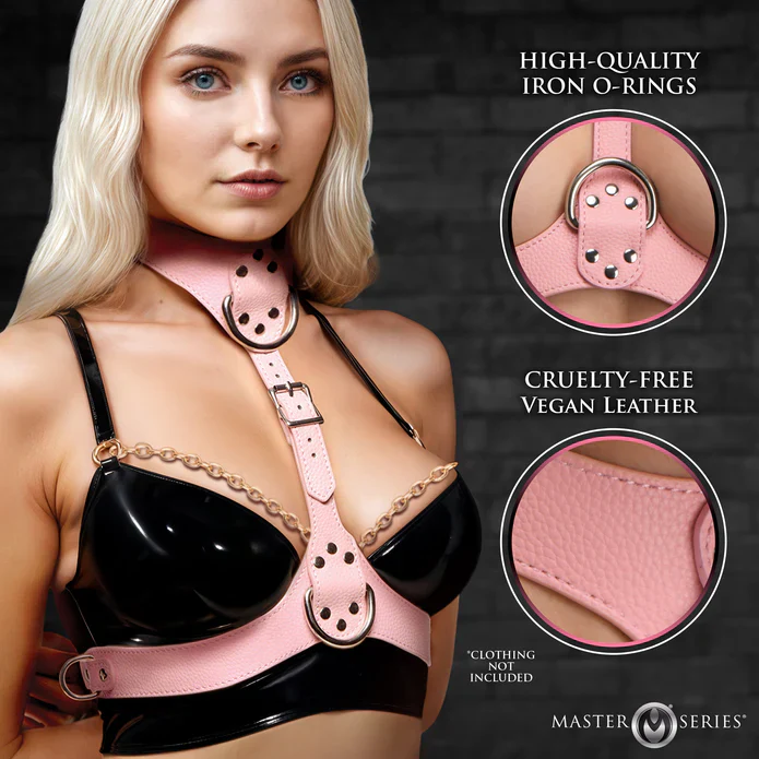 Vixen Female Chest Harness in Pink - Image 5