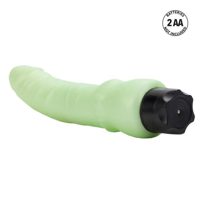 Waterproof Glow-In-The-Dark Stud Vibrator in Mint - Image 3