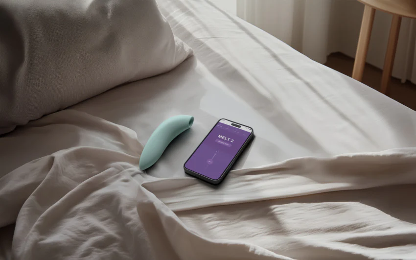 Melt 2 App Controlled Clitoral Suction Vibrator in Sage by We-Vibe - Image 12