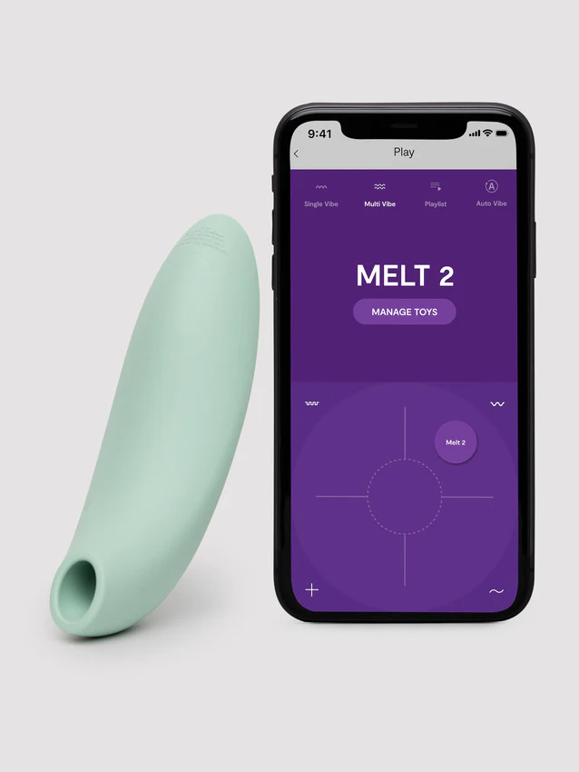 Melt 2 App Controlled Clitoral Suction Vibrator in Sage by We-Vibe - Image 6