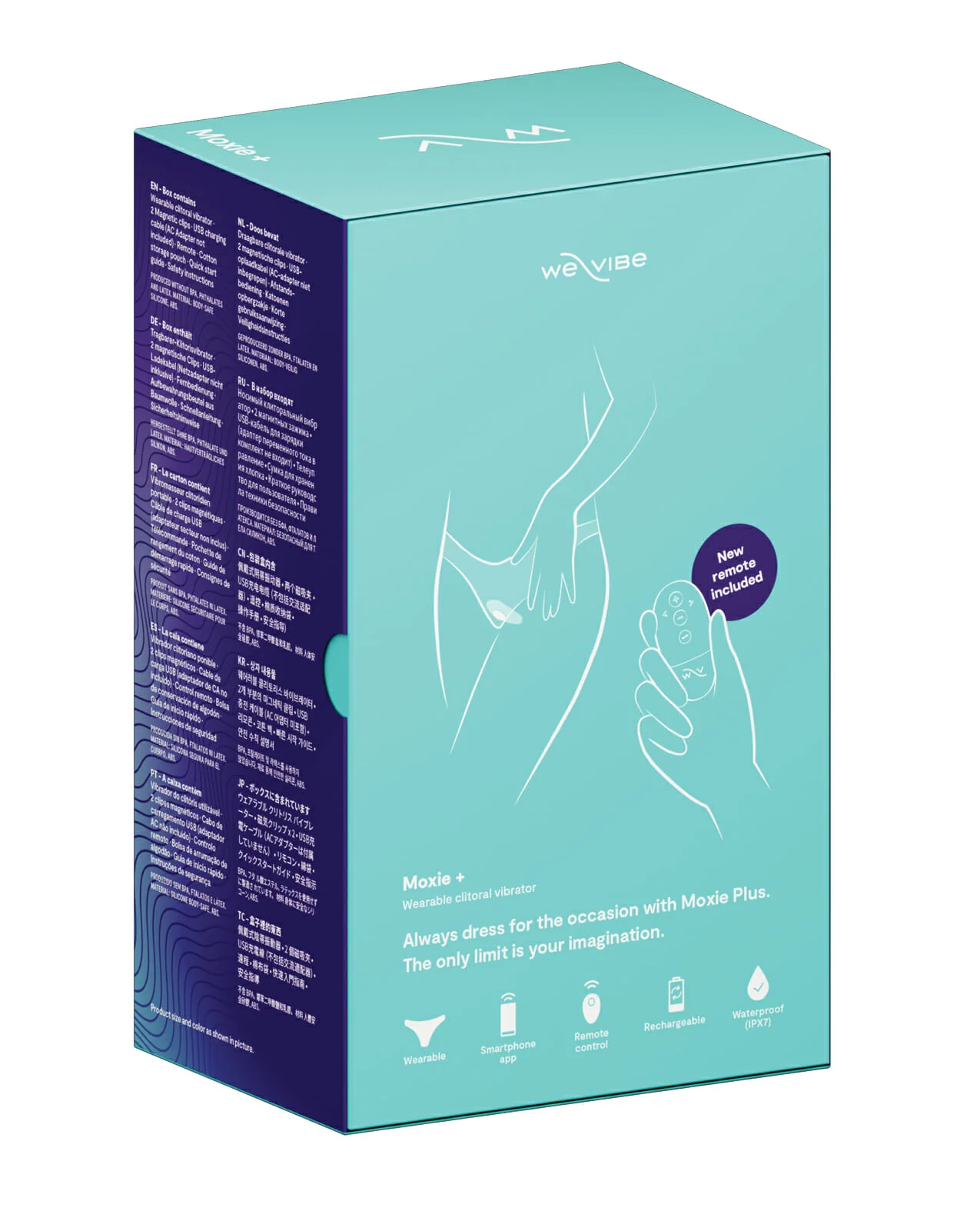 We-Vibe Moxie+ Panty Vibrator - Aqua - Image 6