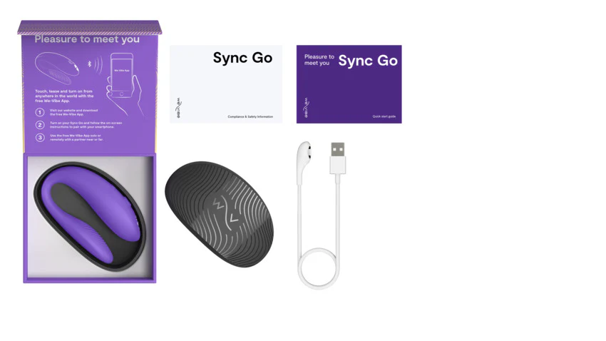 We-Vibe Sync Go Couples Vibrator - Light Purple - Image 9