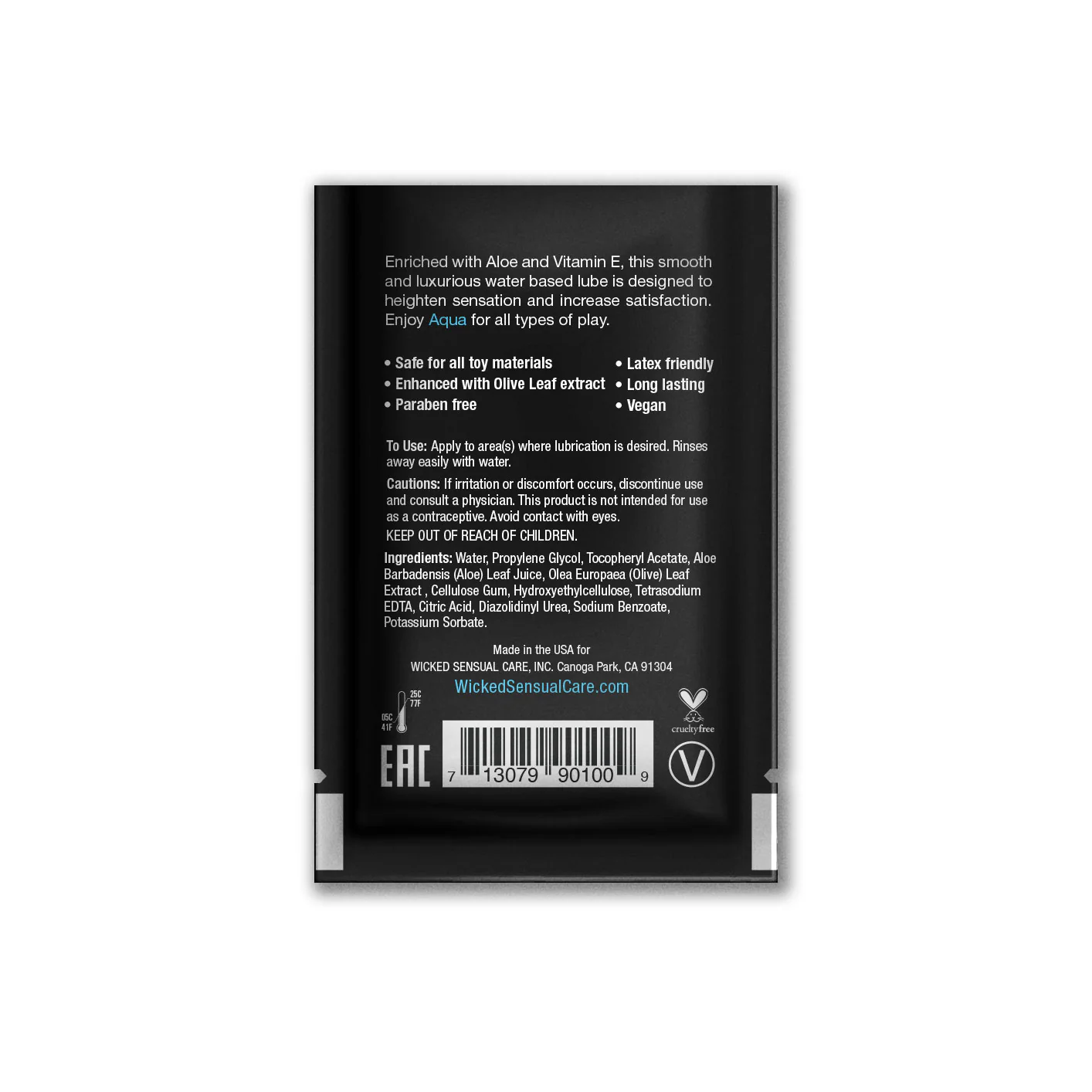 Wicked Aqua Lubricant Foil - Image 2