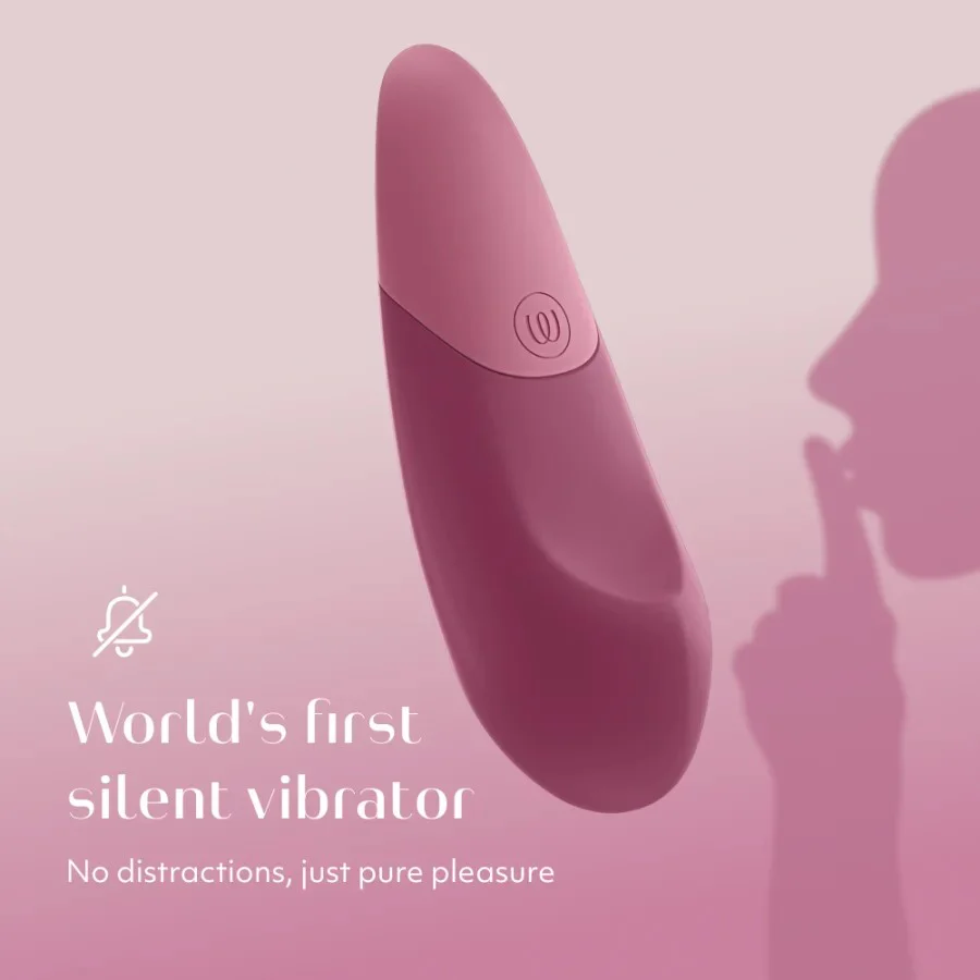 Womanizer Vibe Clitoral Lay-On Vibrator-Dusty Pink - Image 4