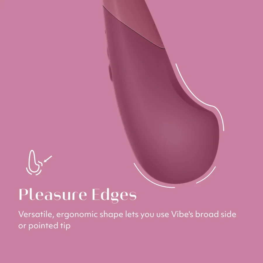 Womanizer Vibe Clitoral Lay-On Vibrator-Dusty Pink - Image 6